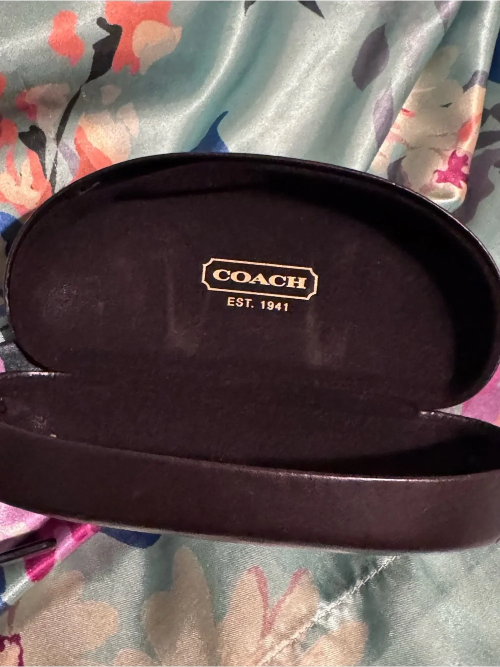 Coach Aviator Sunglasses with Shiny Dark Gunmetal Frame